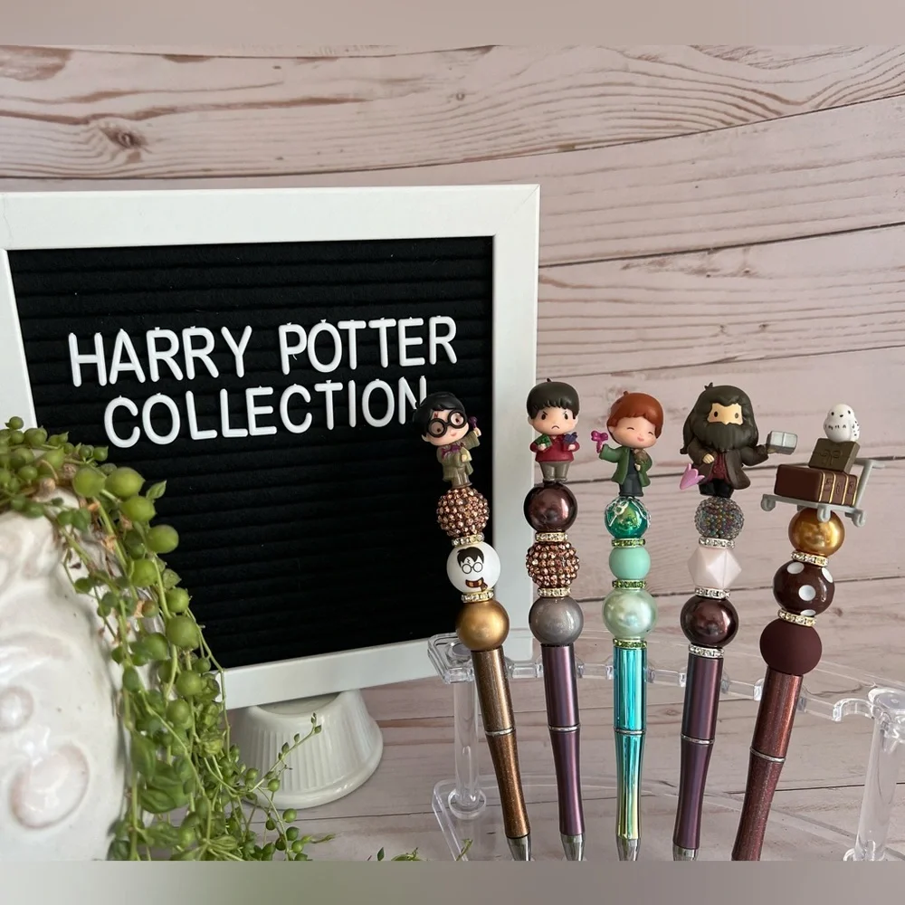 Handmade “Rubeus Hagrid” Beaded Pen - Harry Potter Wizarding World Collection